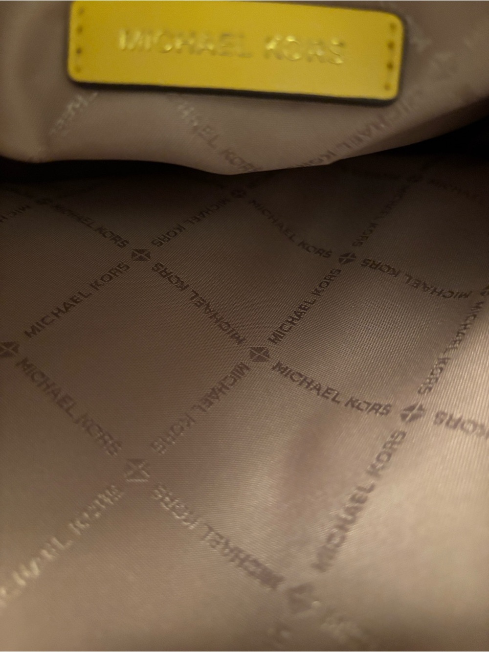 Michael Kors authentic ombre Yellow Trim Canvas Tote - Picture 15 of 16